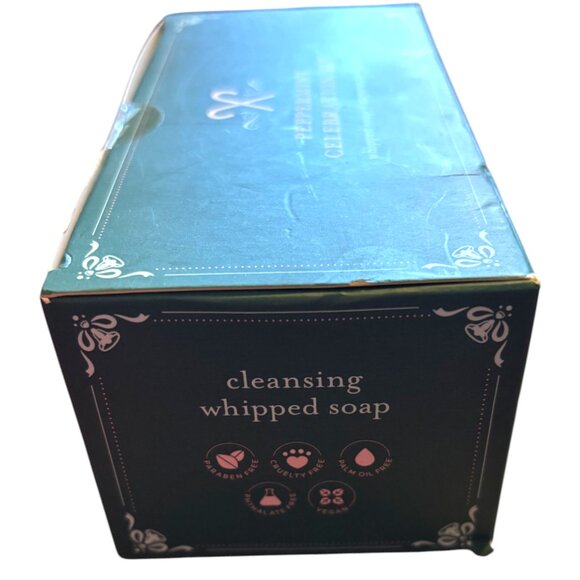 Joon Moon Peppermint Whipped Soap & Sugar Cube Scrub Celebration Set NEW - Picture 3 of 6